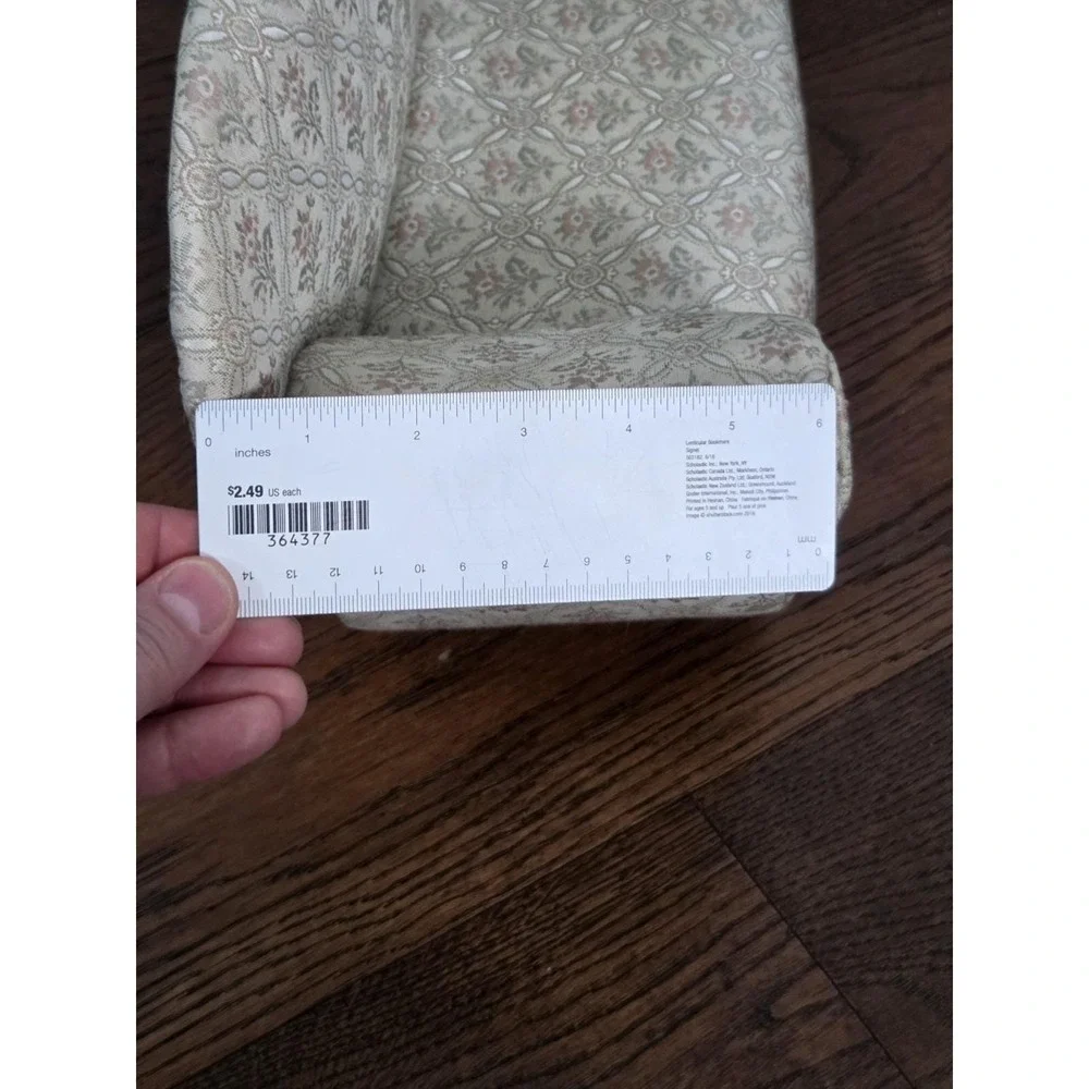Vintage Victorian Style Upholstered 18in Doll Couch Sofa Furniture Dayton Hudson